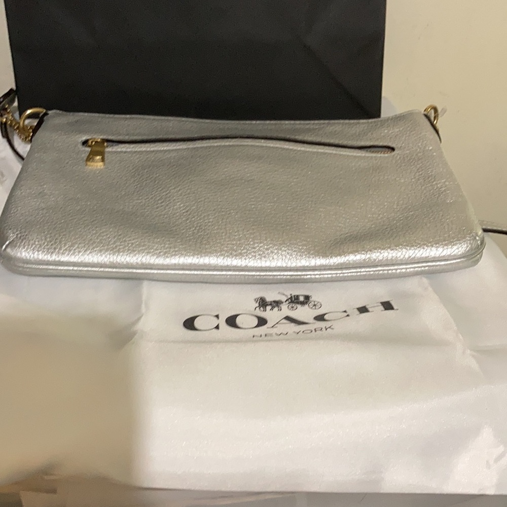Coach Silver Crossbody Bag (Accepting Offers)